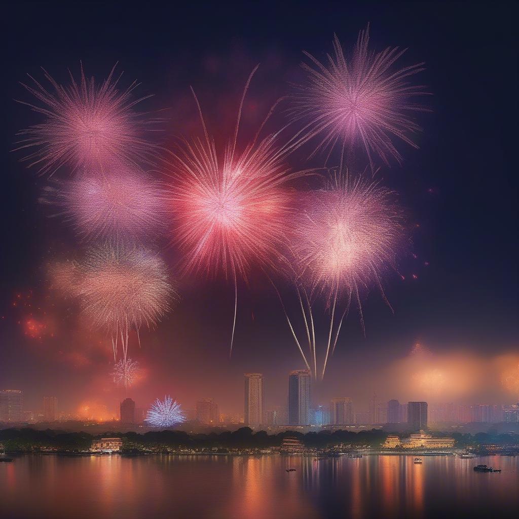 Bắn pháo hoa Giải phóng Thủ đô 2019