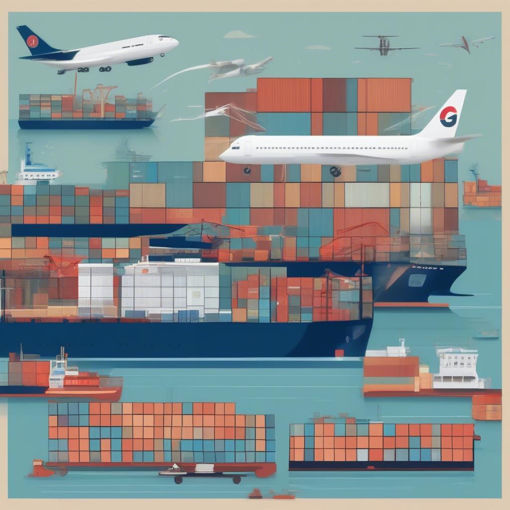 Các thành viên WTO và thương mại toàn cầu - Hình ảnh minh họa các hoạt động giao thương quốc tế giữa các nước thành viên WTO.