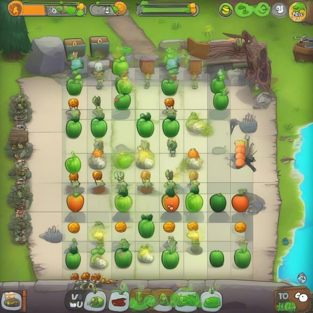 Cây tấn công từ xa trong Plants vs Zombies 2 1.3