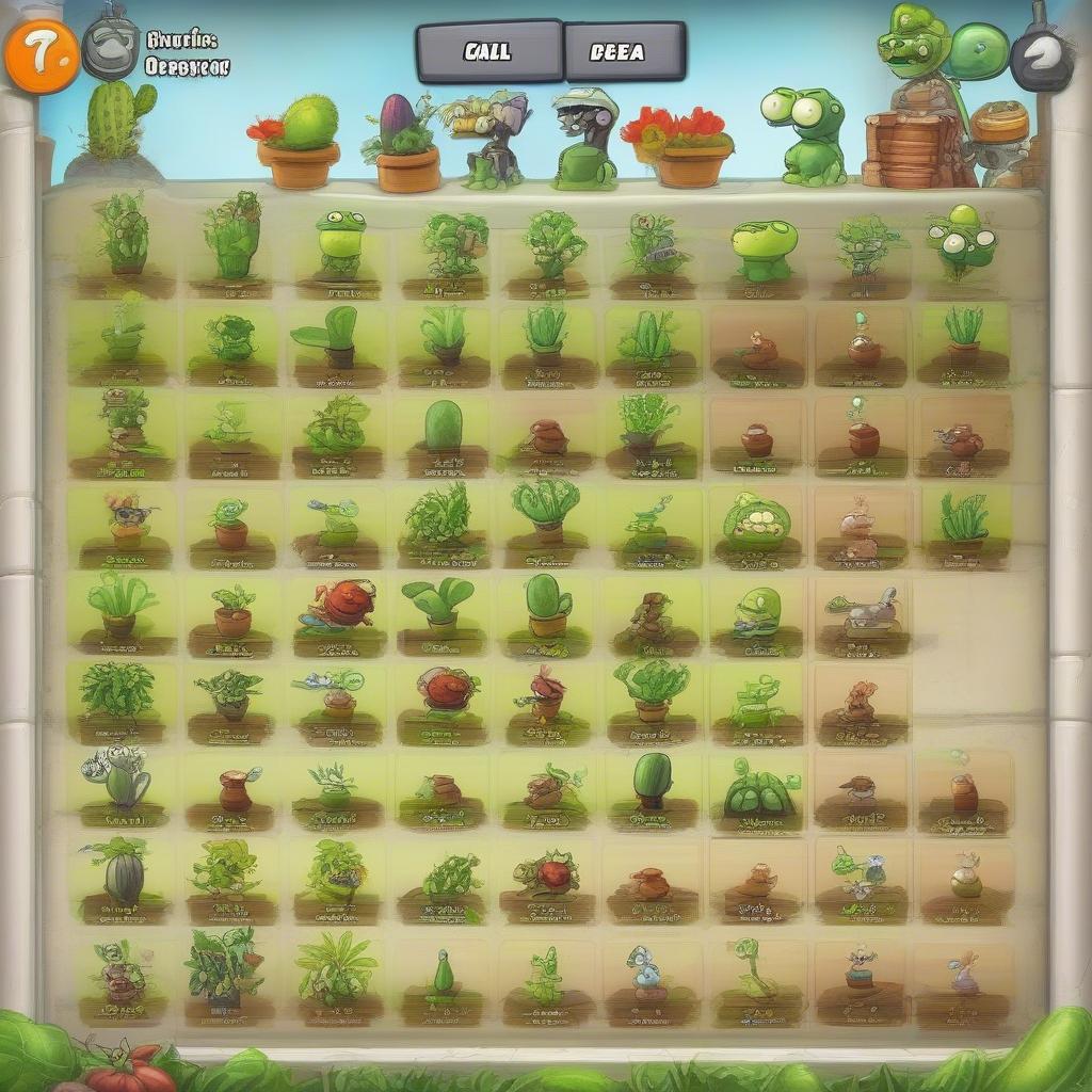Cây tấn công và phòng thủ trong Plants vs. Zombies 2 7.1.3