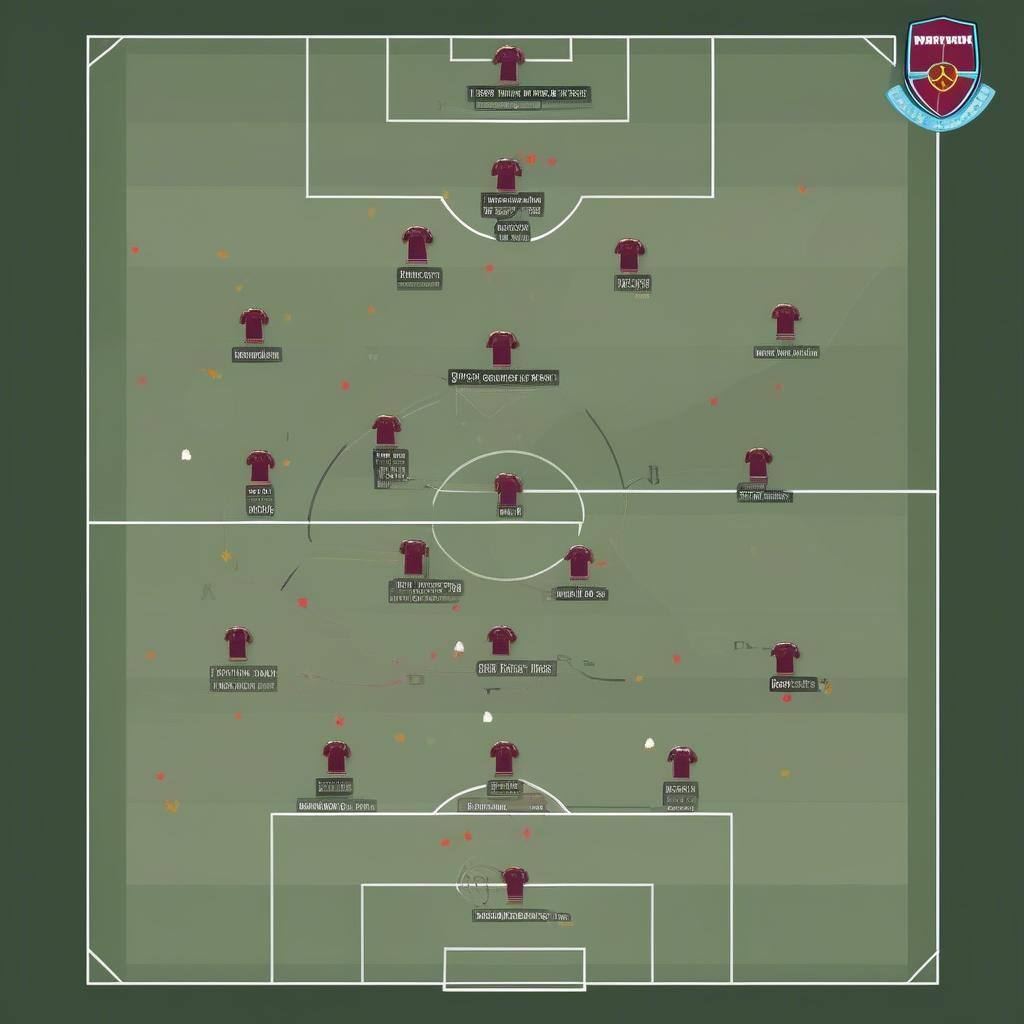 Chiến thuật West Ham FO4: 4-2-3-1