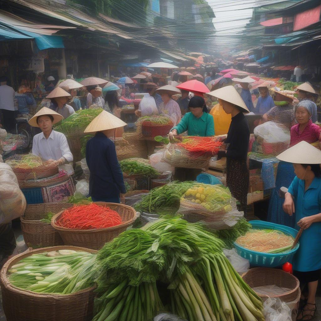 Chợ Thủ Đức nhộn nhịp với nhiều mặt hàng đa dạng
