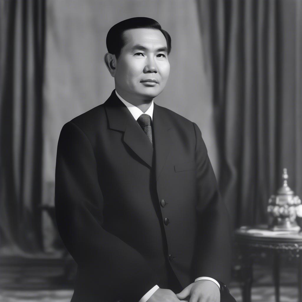 Chủ tịch Souphanouvong - Hình ảnh chân dung của Chủ tịch Souphanouvong, nhà lãnh đạo quan trọng của Lào.