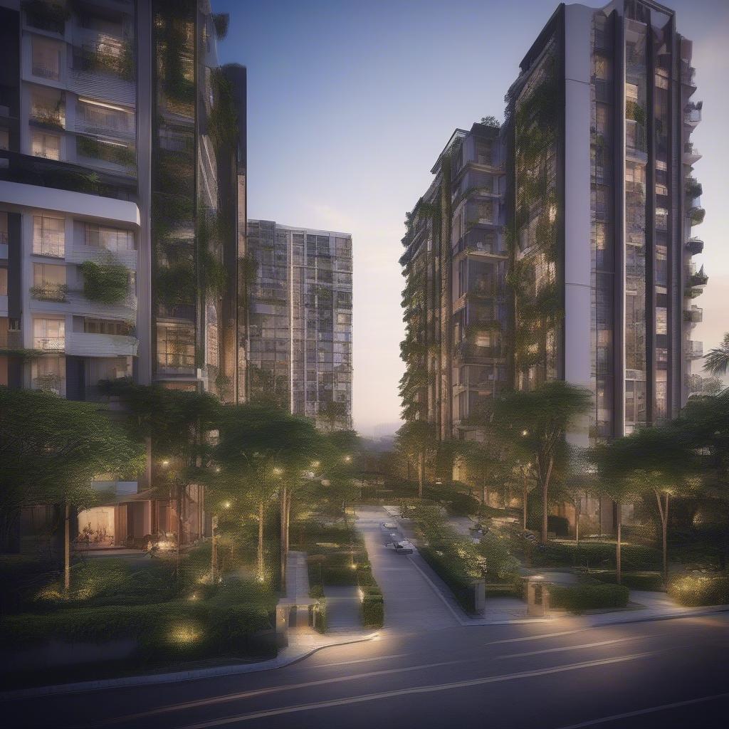Hình ảnh các tòa chung cư nổi bật tại quận Bình Thạnh, thiết kế hiện đại và sang trọng