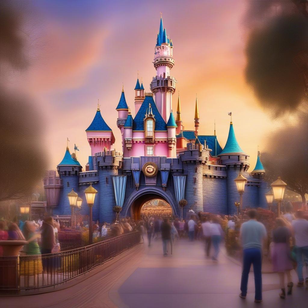 Công viên Disneyland California rực rỡ sắc màu