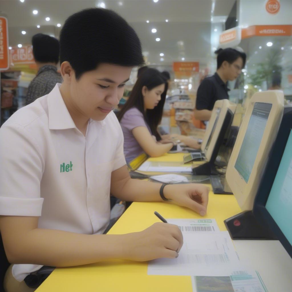 Đăng ký sim cam kết Viettel tại cửa hàng