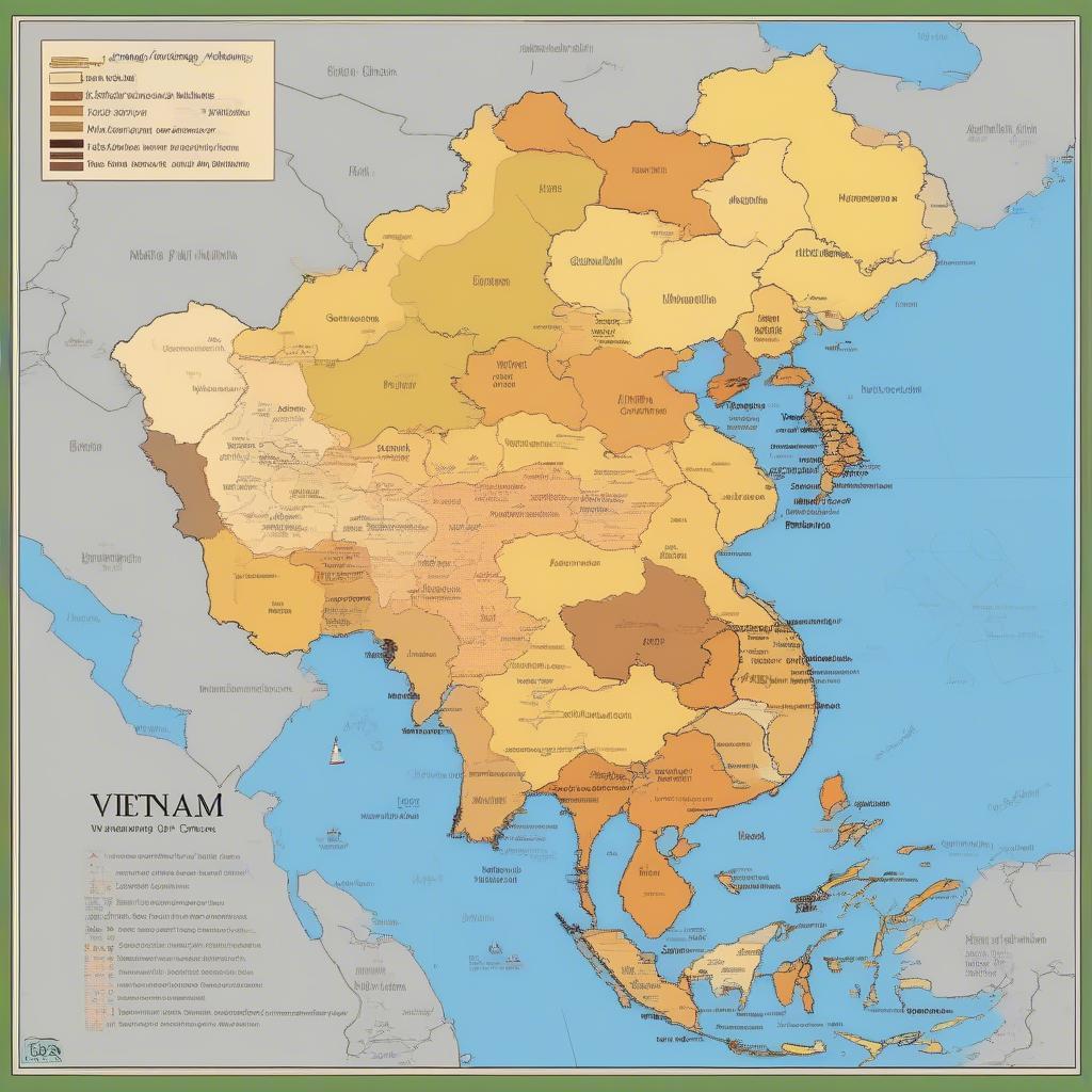 Bản đồ phân bố 54 dân tộc Việt Nam