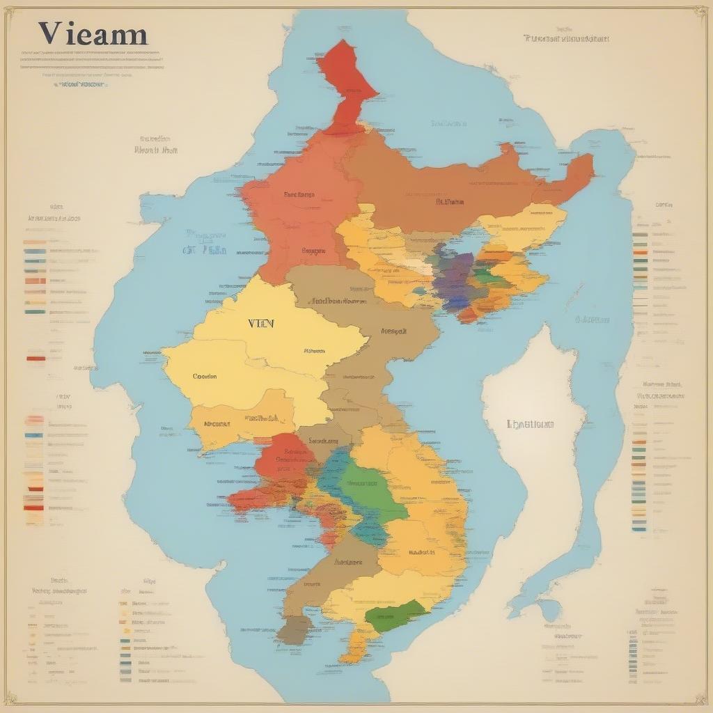 Danh sách 64 tỉnh thành phân chia theo vùng miền