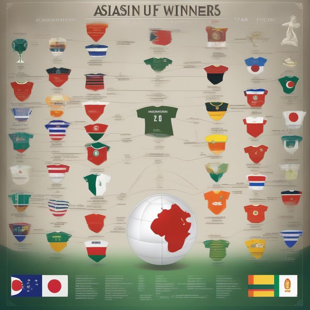 Danh sách các đội vô địch Asian Cup hiện tại