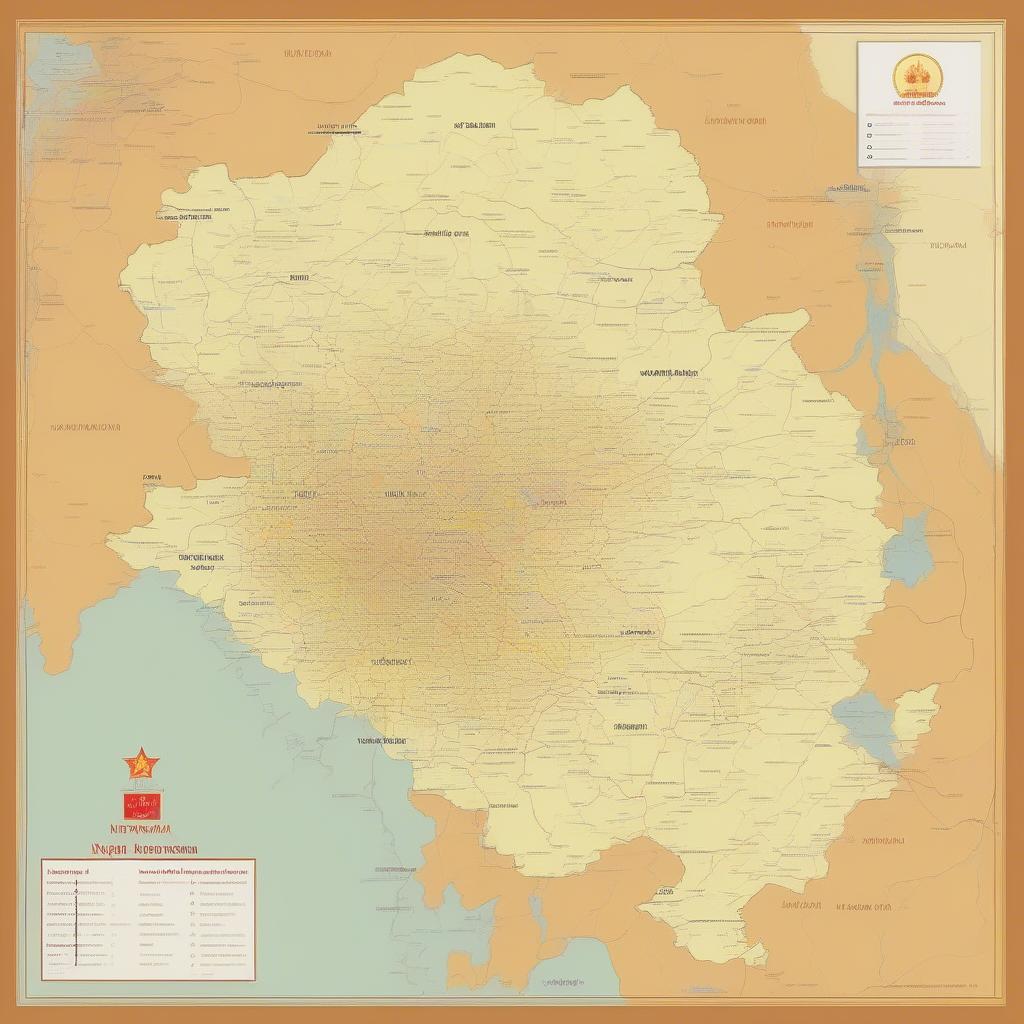 Bản đồ hành chính tỉnh Nghệ An