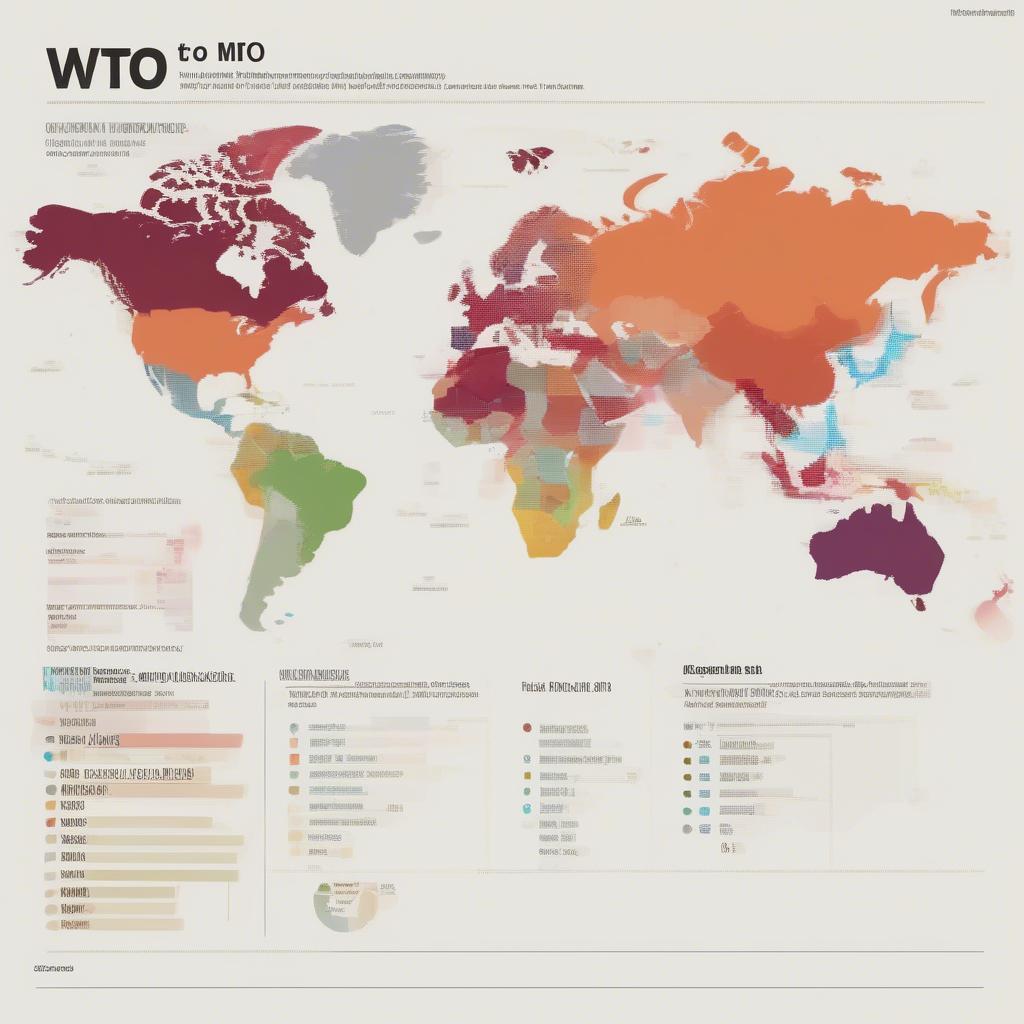 Danh sách các nước thành viên WTO - Biểu đồ thể hiện số lượng thành viên WTO theo khu vực.