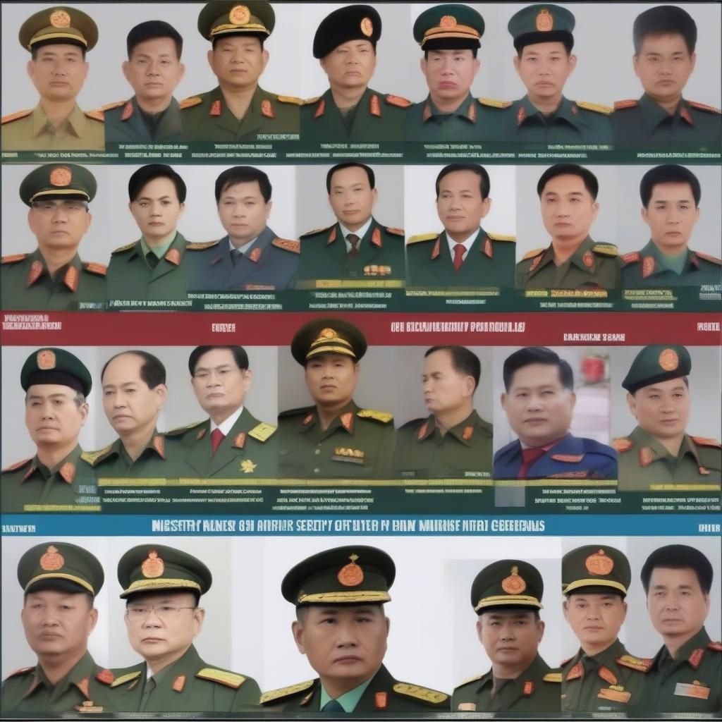 Danh sách các tướng Bộ Công An Việt Nam