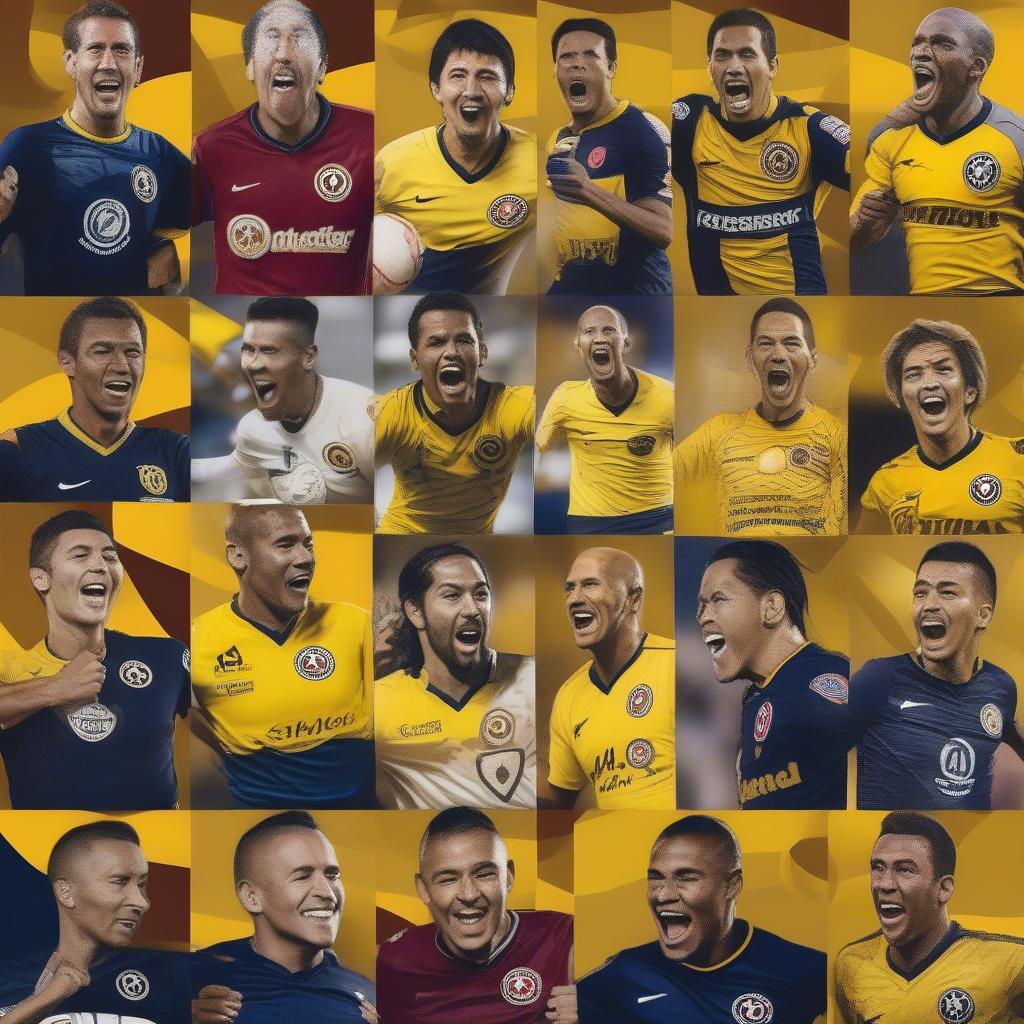 Danh sách ghi bàn Club America: Hình ảnh các cầu thủ ghi bàn nổi bật của Club America Mexico.