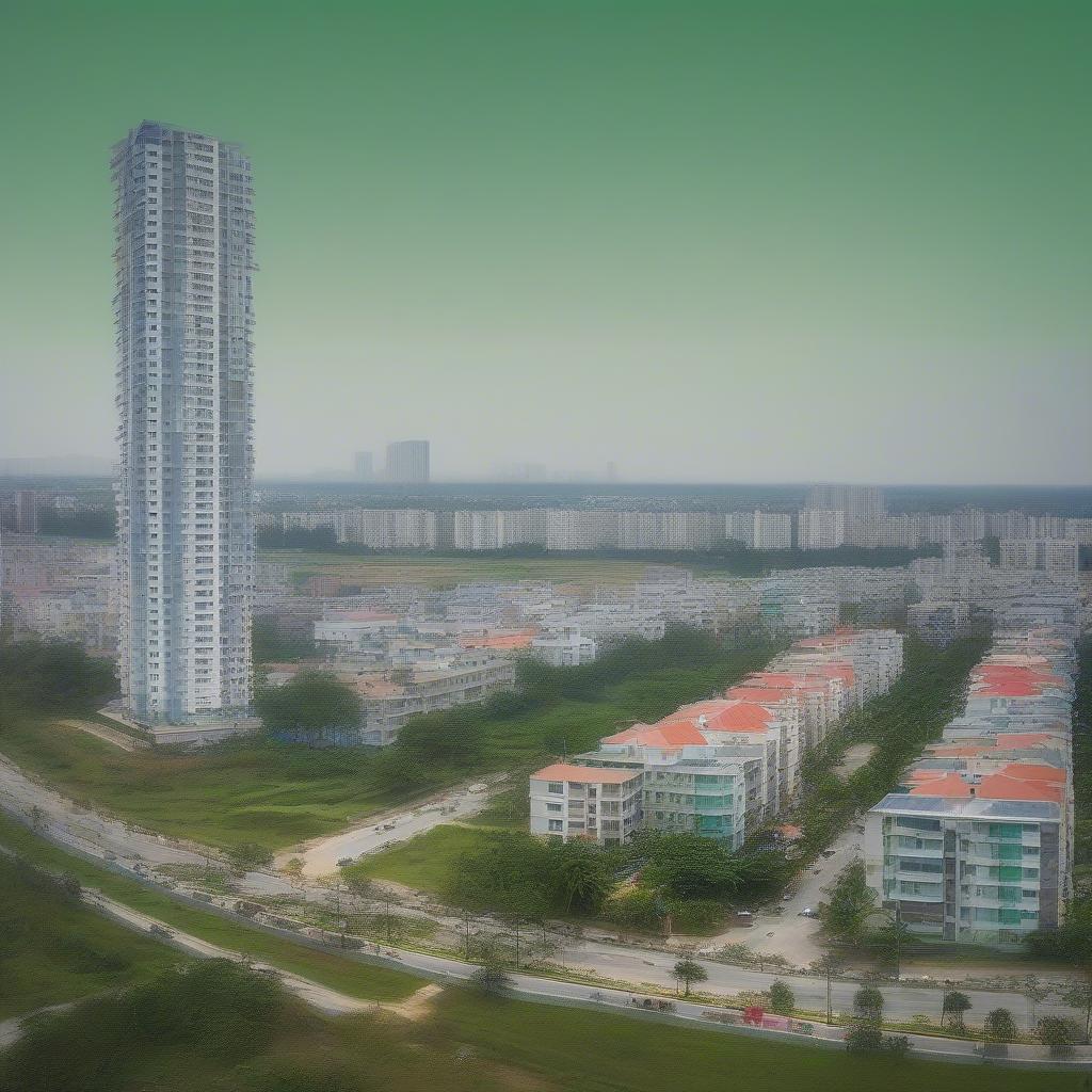 Danh sách khu dân cư Biên Hòa: Toàn cảnh các khu dân cư hiện đại tại Biên Hòa, Đồng Nai. Hình ảnh thể hiện sự phát triển sầm uất của thành phố với các tòa nhà cao tầng, công viên cây xanh và cơ sở hạ tầng hiện đại.