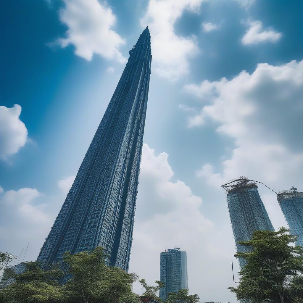 Landmark 81 sừng sững giữa trời