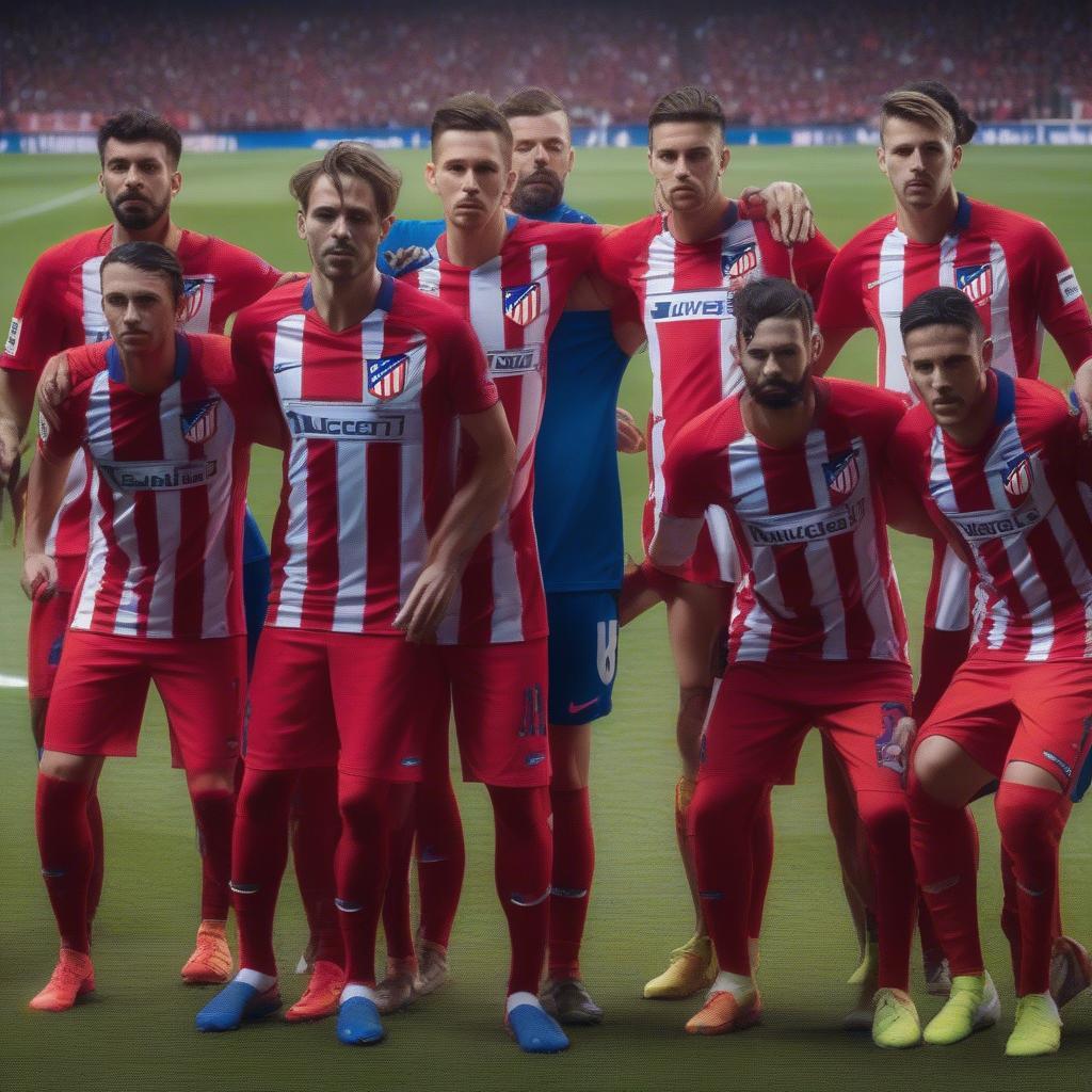 Đội hình Atletico Madrid 2019 ra sân trong một trận đấu quan trọng
