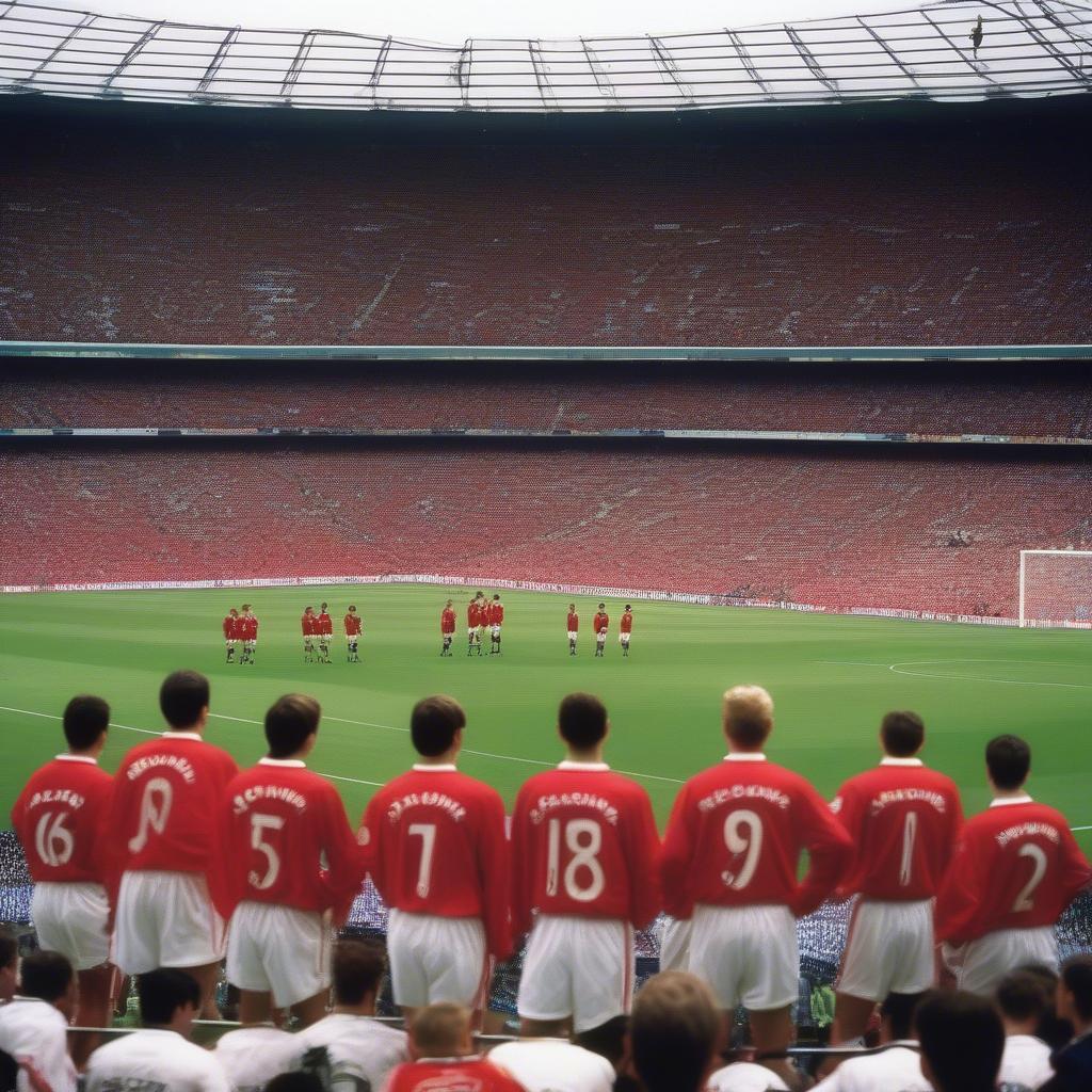 Đội hình Manchester United 1999 ra sân trong trận chung kết Champions League
