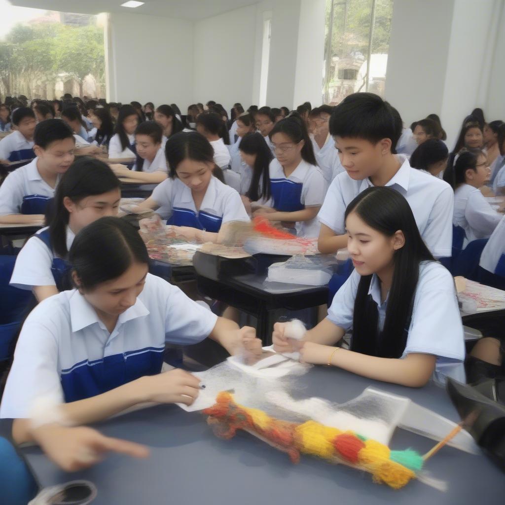 Hoạt động ngoại khóa tại THPT Chuyên Nguyễn Huệ