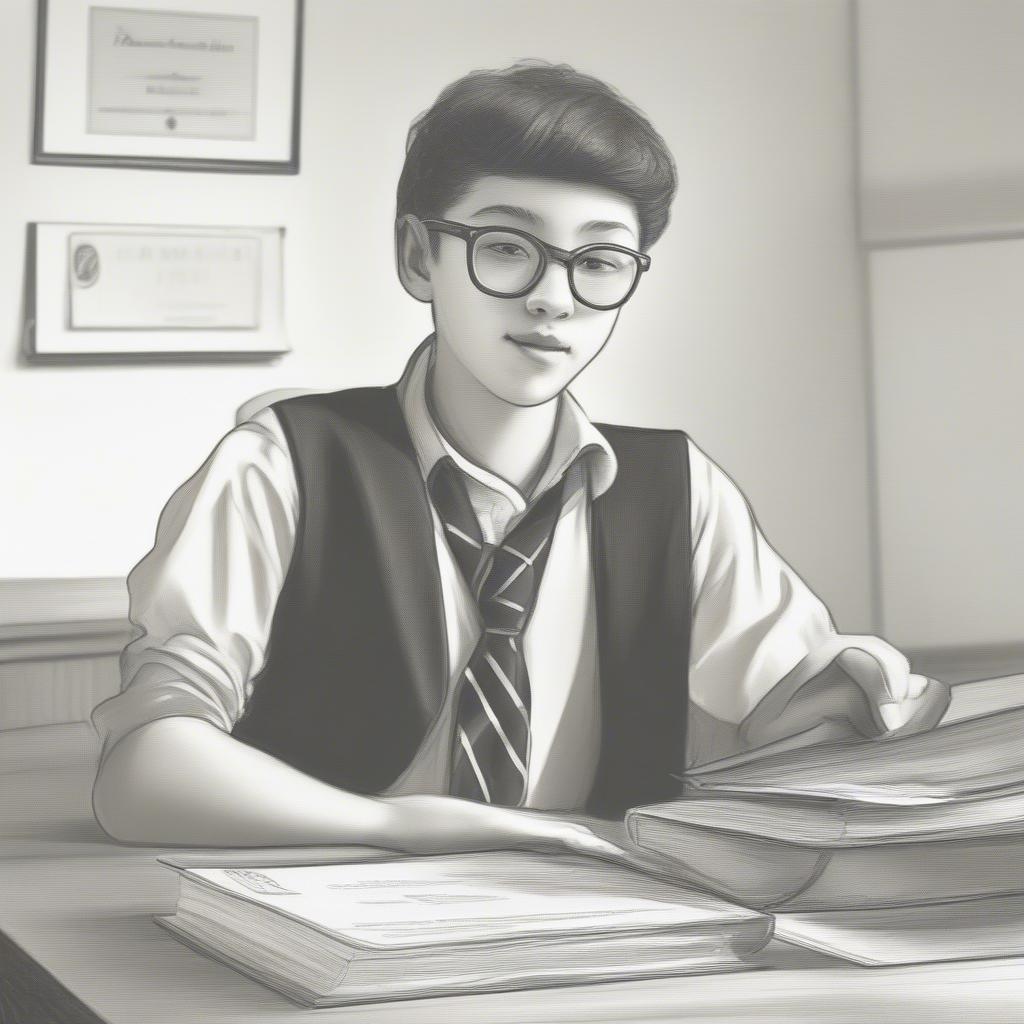 Học bổng khuyến khích học tập - Hình ảnh minh họa sinh viên sư phạm đạt thành tích cao trong học tập.