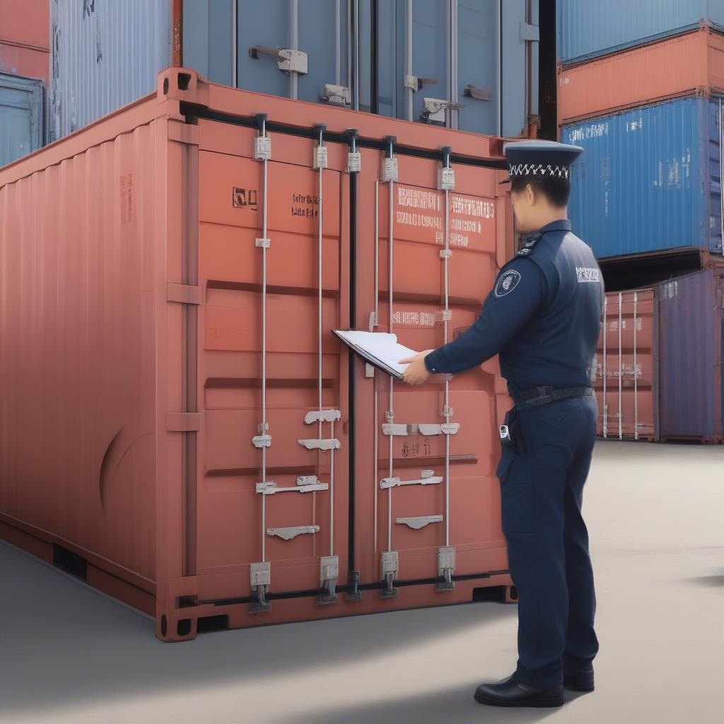 Kiểm tra danh sách container tại hải quan