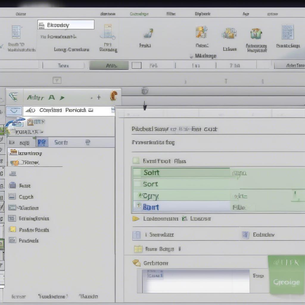 Mẹo sắp xếp trong Excel 2010