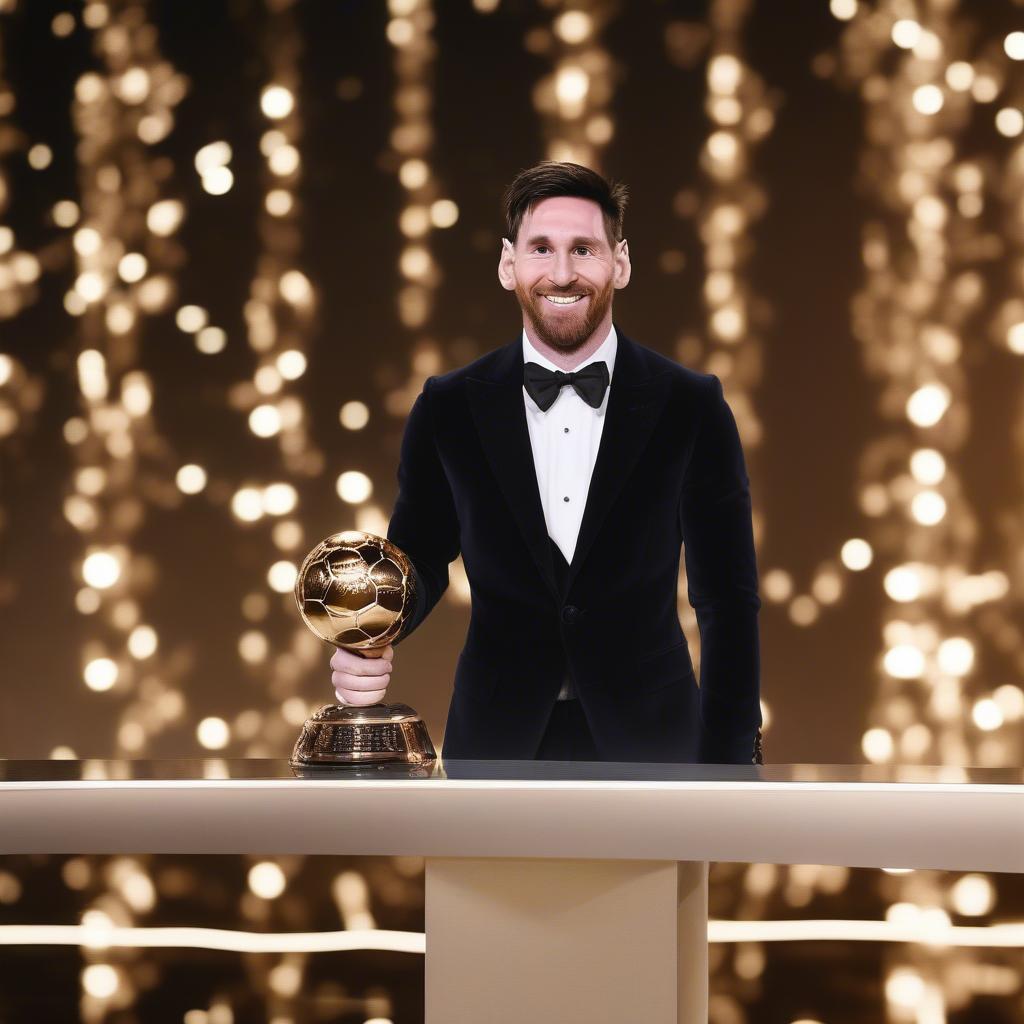 Lionel Messi nhận Quả Bóng Vàng 2019