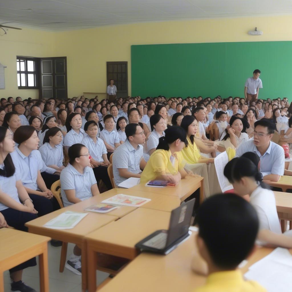 Nhập học tại trường Hoàng Hoa Thám
