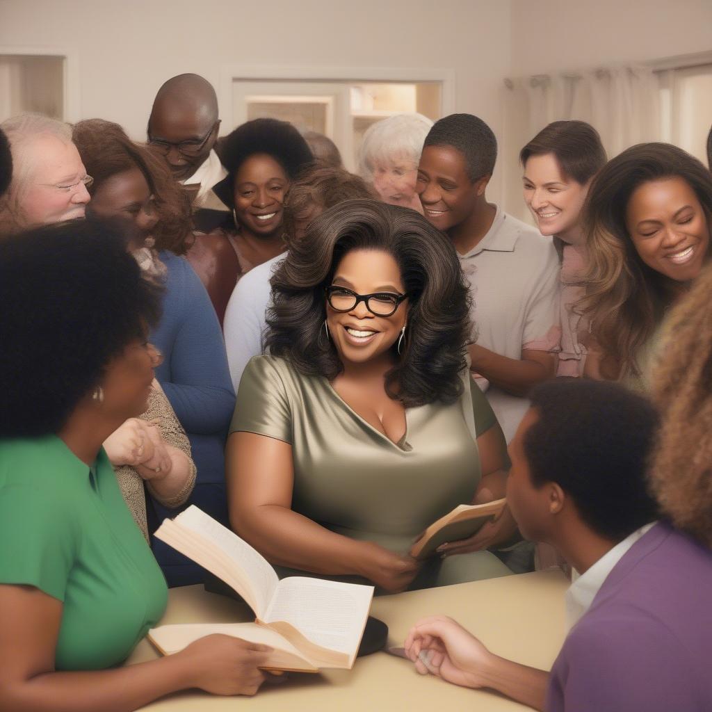 Oprah Winfrey đọc sách