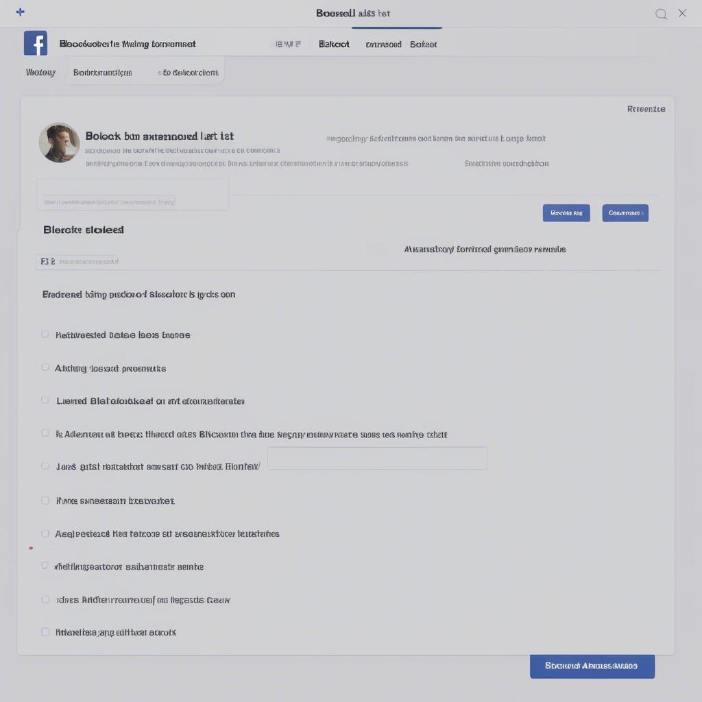 Quản Lý Danh Sách Chặn Facebook