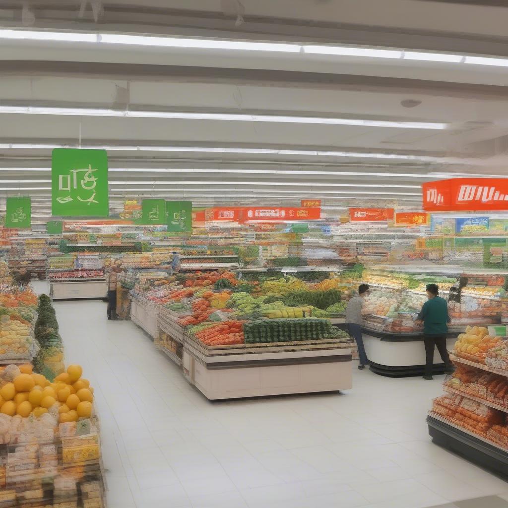 Siêu thị Co.opmart sầm uất
