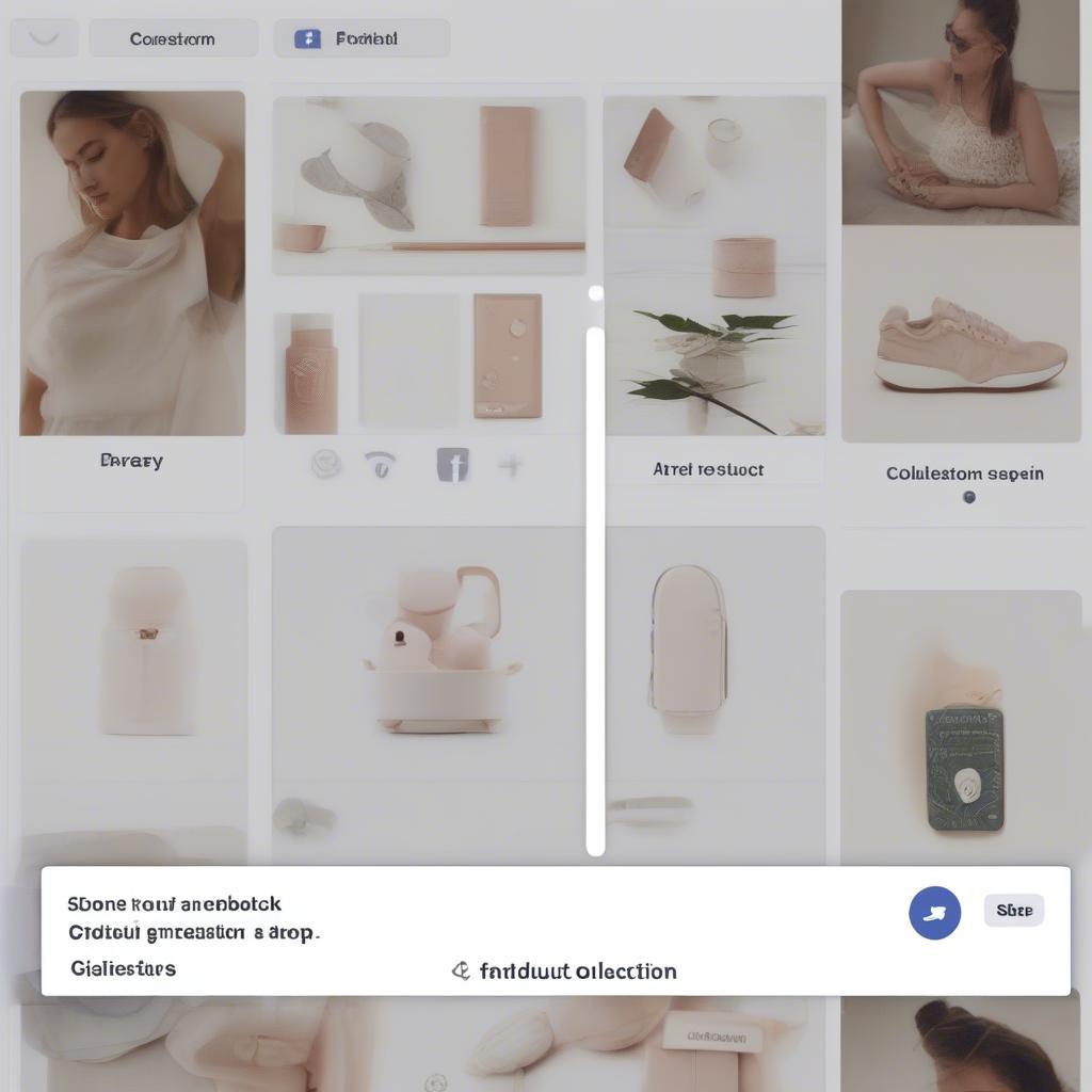 Tạo bộ sưu tập sản phẩm Facebook