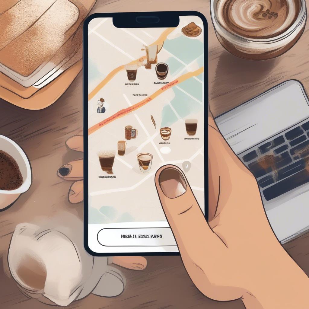 Tìm kiếm cửa hàng thức cafe