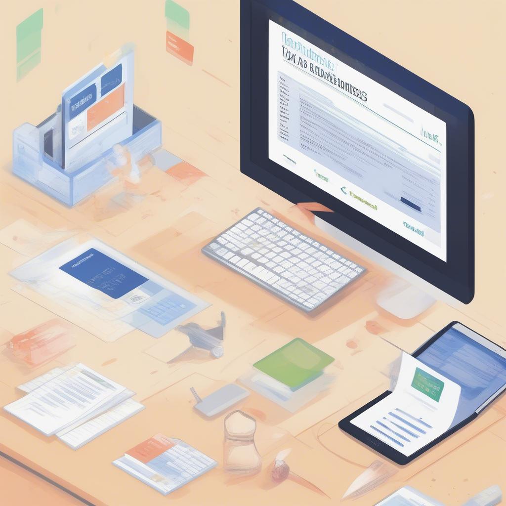 Tra cứu danh sách doanh nghiệp nợ thuế: Minh họa giao diện website tra cứu danh sách doanh nghiệp nợ thuế.