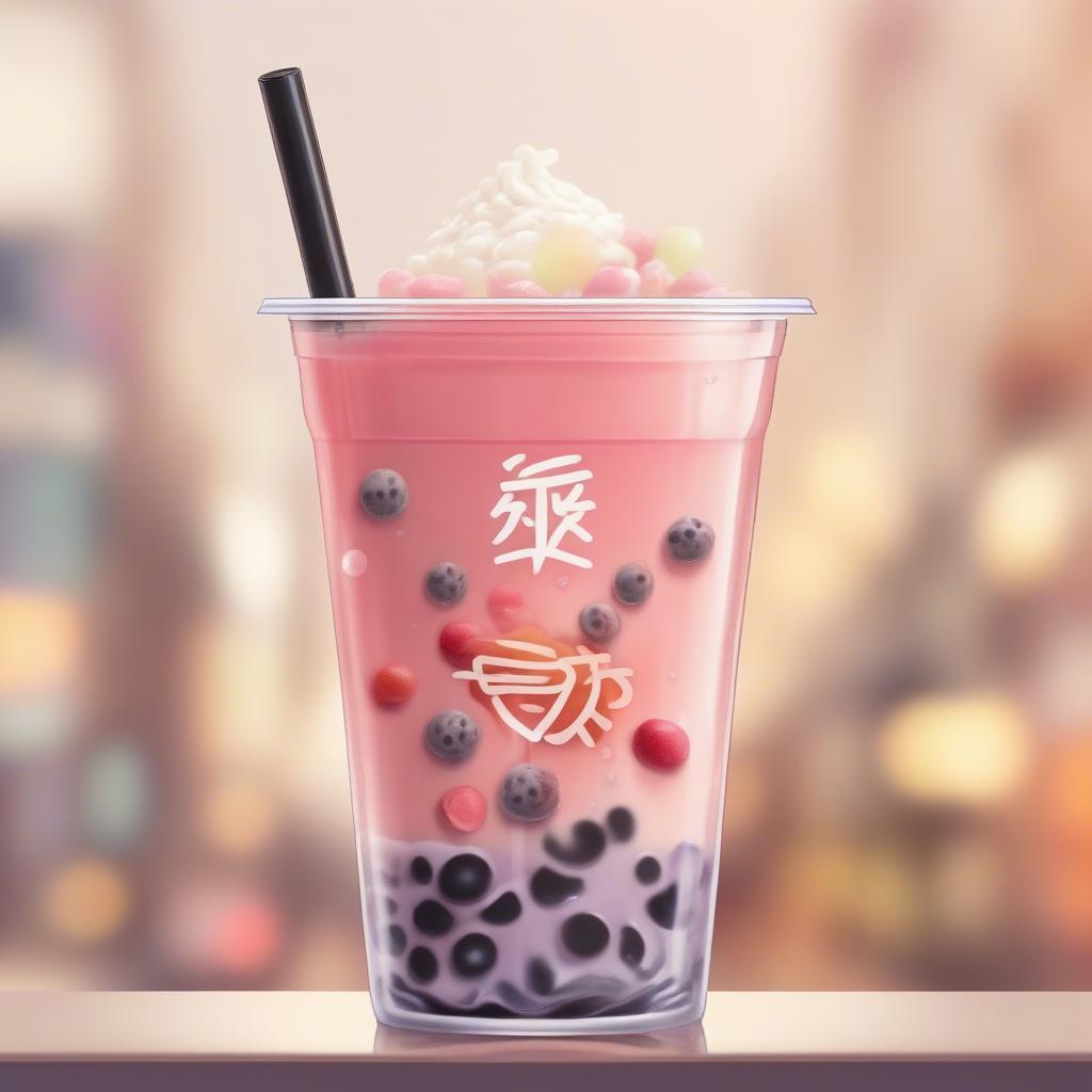 Ly trà sữa ngon với nhiều topping đa dạng, hấp dẫn.