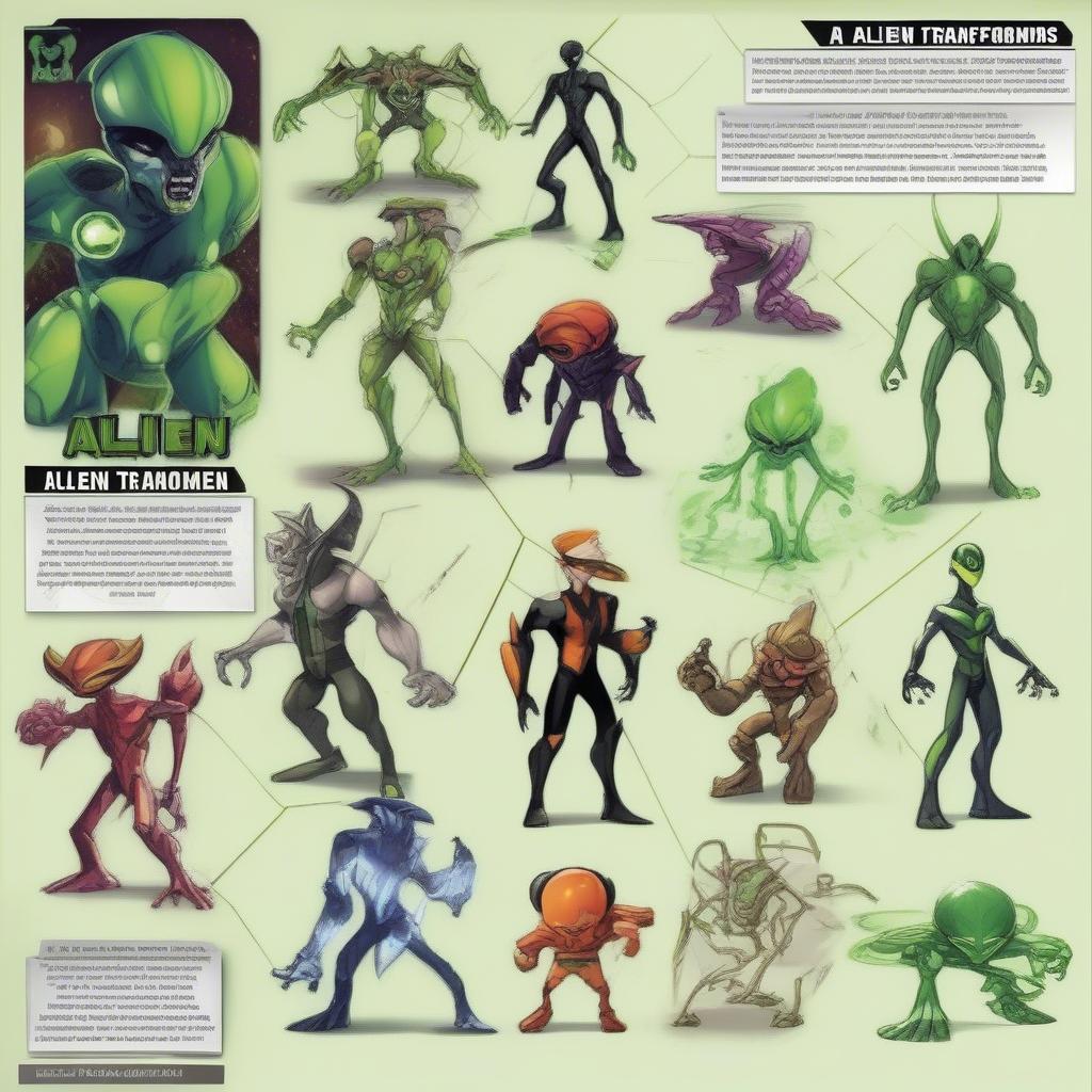 Trò chơi Ben 10 danh sách nhân vật anh hùng ngoài hành tinh
