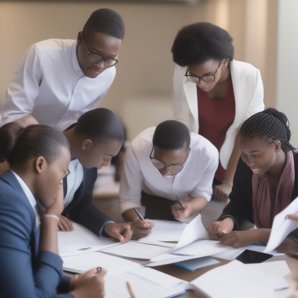 Confident Candidates Ready for Agribank Exam