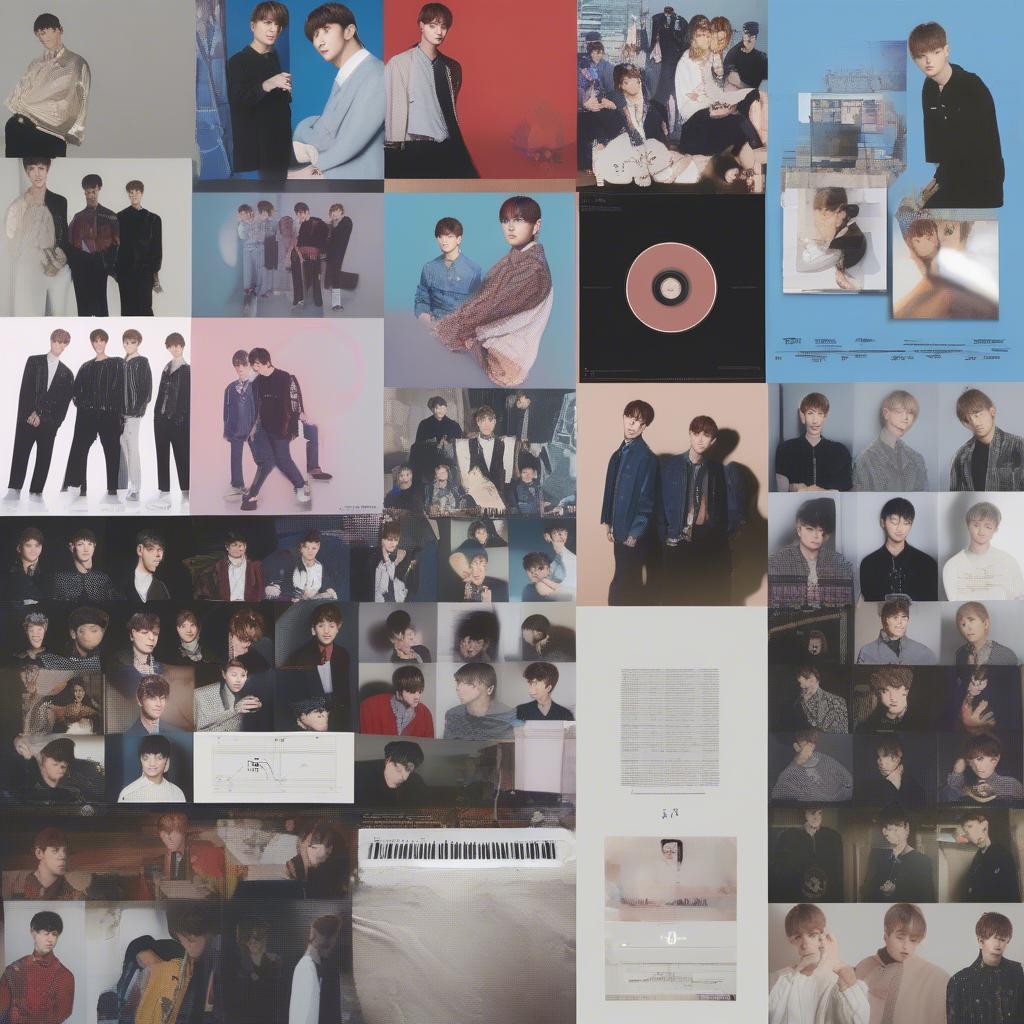 Wanna One album covers